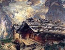 Sargent John Singer Brenva Glacier. ,  