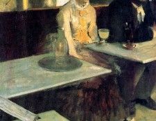 Degas Edgar The absinth drinkers at the cafe Sun. , --