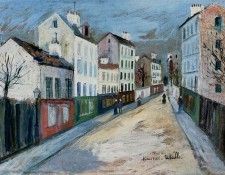 A Street in a Suburb of Paris 1912. , 