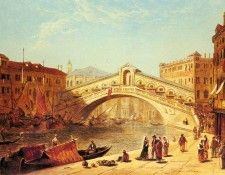 Holland James A View Of The Rialto Bridge Venice. , 