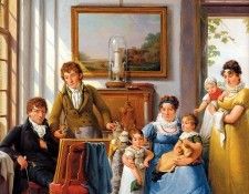 Strij van Abraham Hendrik Weymans and his family detail Sun. Strij, �������� ���