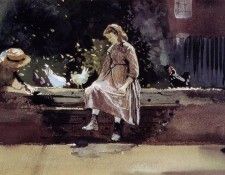Homer Winslow The Farmyard Wall. , 