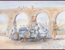 c 1929 refuelling in the targa florio.  