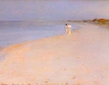 Kroyer Peder Severin Tarde de verano en Skagen 1893. Kroyer,  