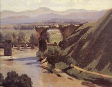 Corot The Augustan Bridge at Narni detail. ����, ���-������-������