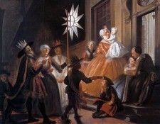 Troost Cornelis Singing Round The Star On Twelfth Night Sun. Troost, 