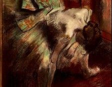 Degas Dancer in Green Tutu, 1880-85 c.. ����, �����-������-����