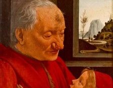 GHIRLANDAIO PORTRAIT OF AN OLD MAN WITH A CHILD LOUVRE. , 