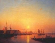 aivazovsky the st petersburg stock exchange 1847.   