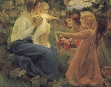 Presenting Flowers to the Infant. , 
