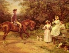 Hardy Heywood A Meeting By The Stile. , 