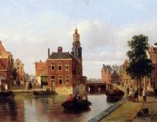 Vrolijk Jacobus Adrianus View on Amsterdam Sun . Vrolijk, Adrianus 