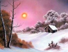 bob ross csg041 warm winter day. ����, ���