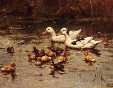 Hulk Johannes Frederik Ducks Having A Swim. ,  Johannes