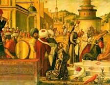 Carpaccio The Baptism of the Selenites, 1502, 141x285, Orato. ��������, �������