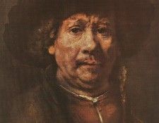 REMBRANDT SELFPORTRAIT 1656-58 KUNSTHISTORISCHES MUSEUM, VIE.    