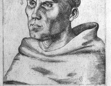 Cranach d.a. Martin Luther as a Monk, 1520, engraving, Metro. ,  