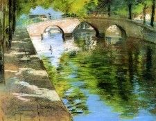 Chase William Merritt Reflections aka Canal Scene. ,  