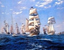 Jsd55 The Bicentennial First Fleet arriving at Botany Bay January 1988 JStevenDews sqs. , J 