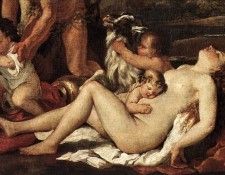 Poussin The Nurture of Bacchus detail1. , 