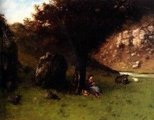 Gustave Courbet La Petite Bergere ( The Young Shepherdess. �����, ������