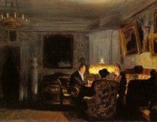 Kustodiev Boris The Schwartz family Sun. ���������, ����� (1878-1927)