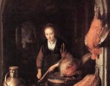 Woman Peeling Carrot WGA. , 