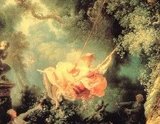 Fragonard, Jean-Honore - The Swing detail (end. ,  