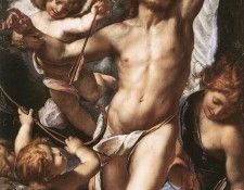 PROCACCINI Giulio Cesare St Sebastian Tended By Angels. , Giulio Cesare