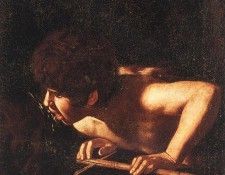 Caravaggio - St John The Baptist At The Well. ,   