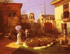 Voirin Leon Joseph Jeunes Femmes Au Jardin. Voirin, ���� ������