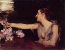Sargent John Singer Madame Gautreau Drinking a Toast. ,  