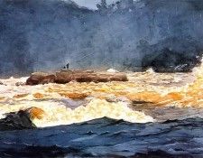 Homer Winslow Fishing the Rapids Saguenay. �����, �������