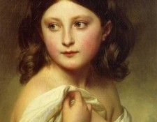 Winterhalter Franz Xavier A Young Girl called Princess Charlotte. ,  