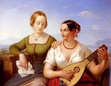 Schimon Ferdinand The Lute Player. Schimon, 