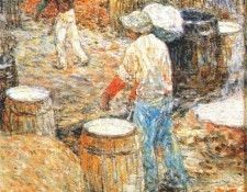 hassam new york hod carriers 1900. , 