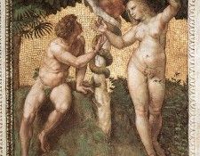 Raphael The Stanza della Segnatura Adam and Eve. 