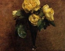 Fantin Latour Henri Fleurs Roses Marechal Neil. -, ---