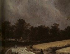 Ruisdael Wheatfields, detail, oil on canvas, Metropolitan Mu. ��������, ���� ���