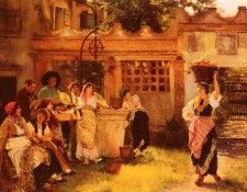 Woods Henry A Venetian Fan Seller. , 