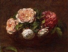 Fantin Latour Henri Jonquils and Nasturtiums. -, ---