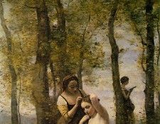Corot La Toilette (Landscape with Figures), 1859, Private co. , --