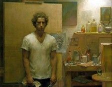 Self Portrait with canvas. �������, �����