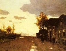 Weissenbruch Jan Hendrik Along The Canal. Weissenbruch,  