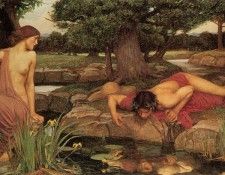 Waterhouse Echo and Narcissus. ,  