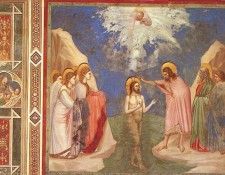Giotto Scenes from the Life of Christ. 07. The baptism of Ch.   