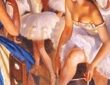 serebryakova ballet dressing room, snowflakes (the nutcracker) 1923.    (1884-1967)