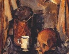 osmerkin still life with skull 1921. , 