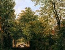 Hove van Bart View of garden from Burgwal Sun. ,   