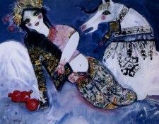 Nasser Ovissi - Reclining Woman with Horse, De. Ovissi, 